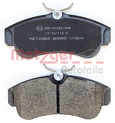METZGER 1170574 Bremsbelagsatz, Scheibenbremse